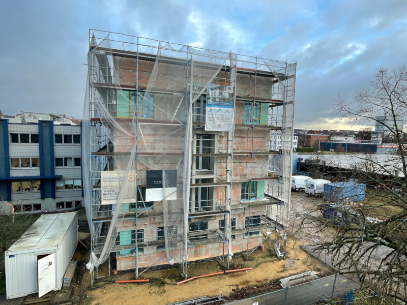 Derzeitiger Stand des Baus von ORBIS III Bau ORBIS III