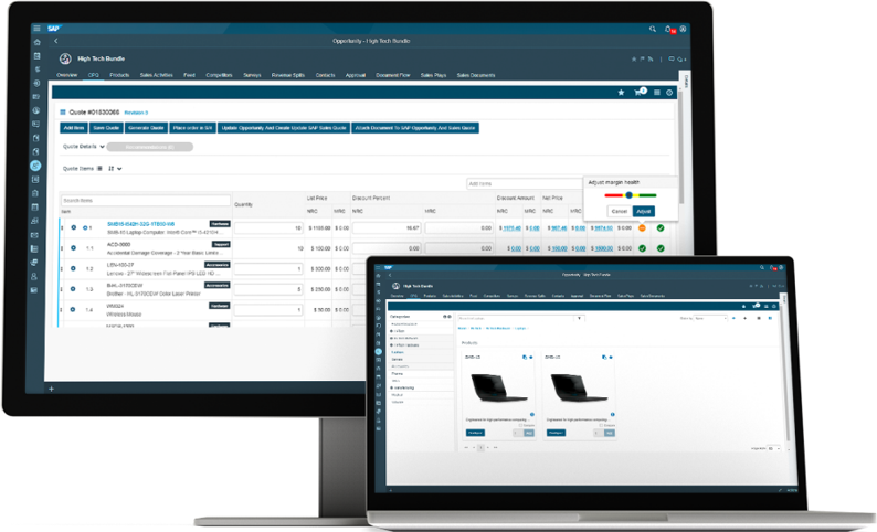 Das Herzstück einer kundenorientierten Vertriebsstrategie: SAP CPQ Screenshot SAP CPQ für kundenorientierten Vertriebsstrategie