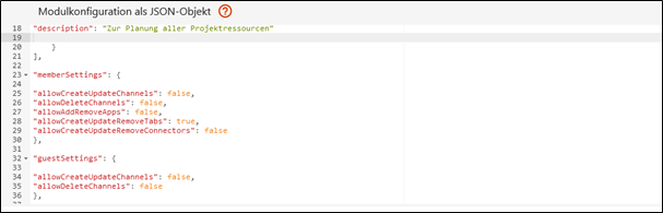 Modulkonfiguration 2 im WorkspaceHub Weitere Modulkonfiguration im WorkspaceHub