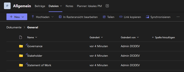 Teams Kanal allgemein Teams Kanal allgemein