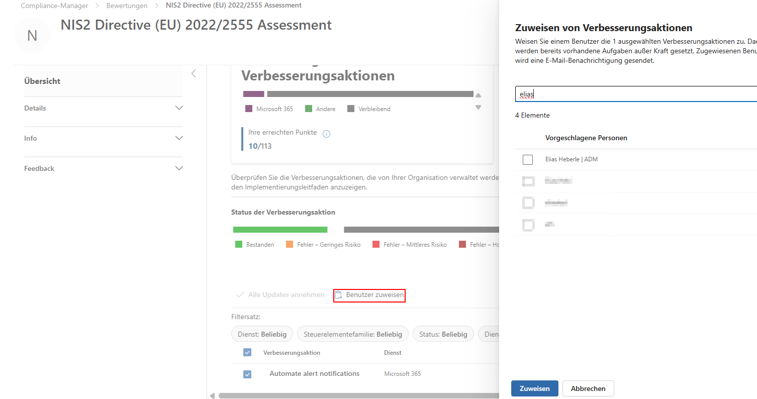 Verbesserungsaktionen