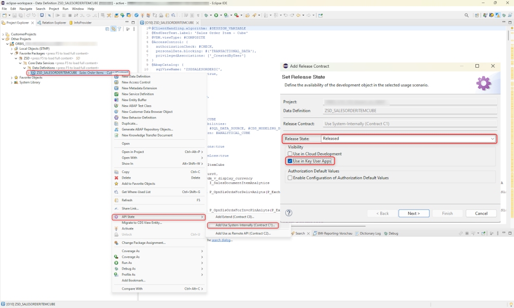 Custom VDM Views: ABAP Development Tools – Fiori App