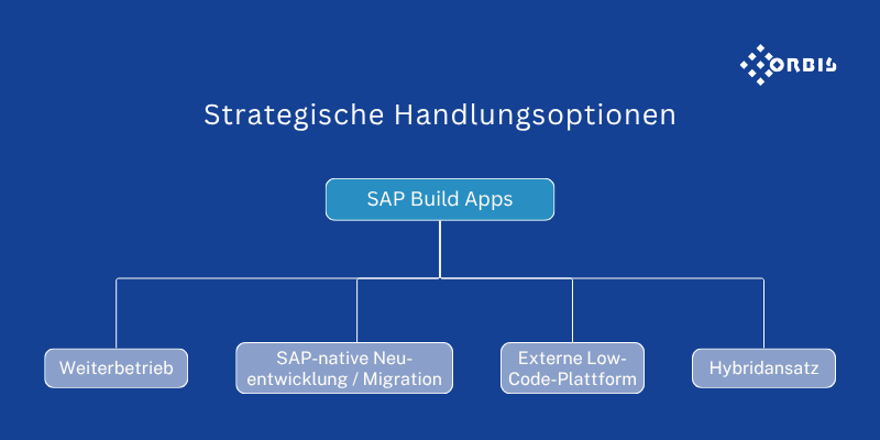 Strategische Handlungsoptionen für Unternehmen nach der Abkündigung von SAP Build Apps