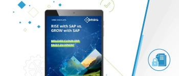 Checkliste: RISE with SAP vs. GROW with SAP Checkliste RISE vs. GROW