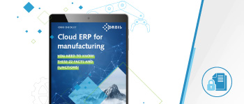 Cloud ERP for manufacturing Checklist Cloud ERP for manufacturing