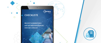 Checkliste Projektvorbereitung zur Implementierung von SAP Concur Checkliste Implementierung SAP Concur