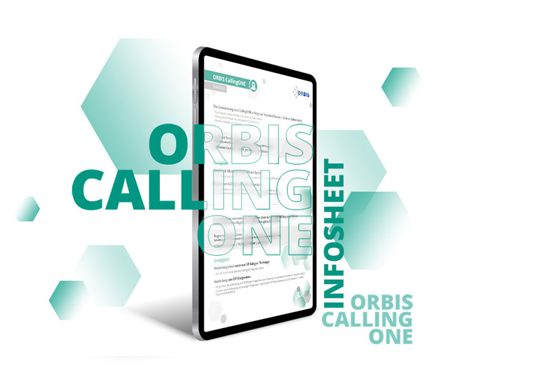 Get more information about our ORBIS CallingONE product with our infosheet. Infosheet ORBIS CallingONE