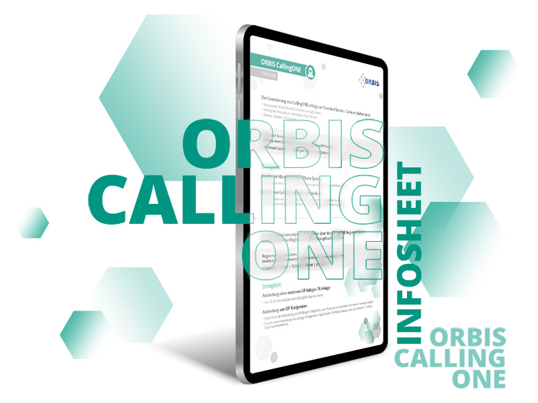 Infosheet ORBIS CallingONE