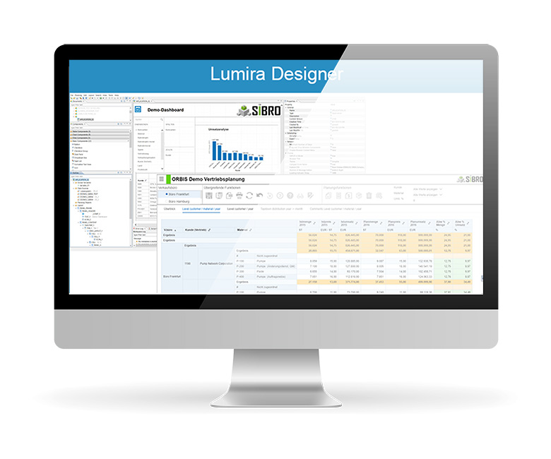 Lumira Designer screenshot Lumira Designer is used to develop web applications for end users.