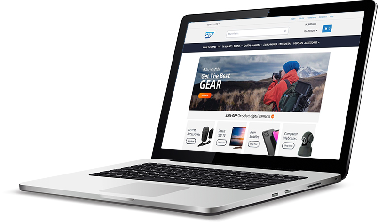 SAP Commerce Cloud als Teil eines modernen SAP CRM Nutzeroberfläche der SAP Commerce Cloud