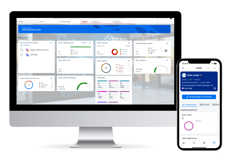 SAP Sales Cloud: The modern SAP CRM solution designed to support your sales team SAP Sales Cloud user interface