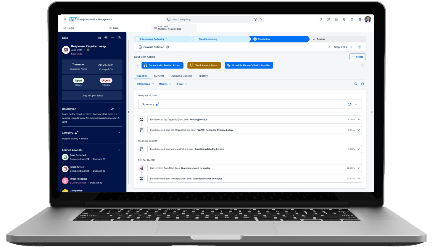 Interne Service mit SAP Enterprise Service Management neu denken SAP Enterprise Service Management