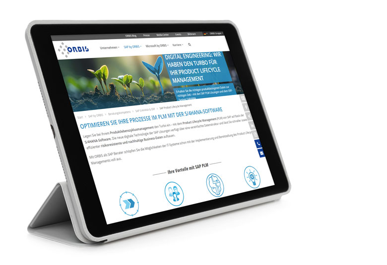 Effiziente & transparente Daten mit SAP Product Lifecycle Management mit ORBIS Integriertes Product Lifecycle Management mit ORBIS